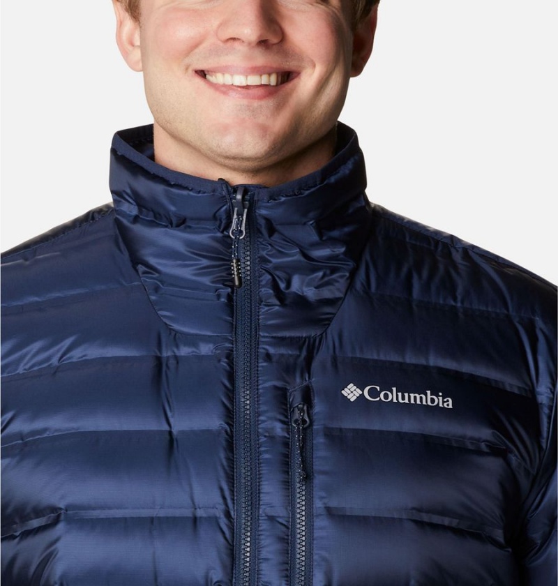 Columbia Pebble Peak Insulated Men's Puffer Jacket Navy | LCZUWJ-352