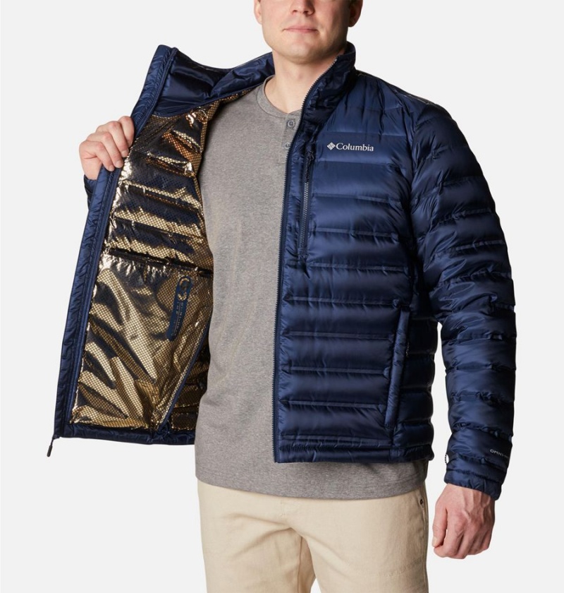 Columbia Pebble Peak Insulated Men's Puffer Jacket Navy | LCZUWJ-352