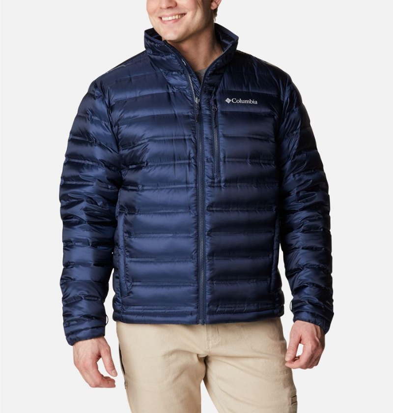 Columbia Pebble Peak Insulated Men\'s Puffer Jacket Navy | LCZUWJ-352