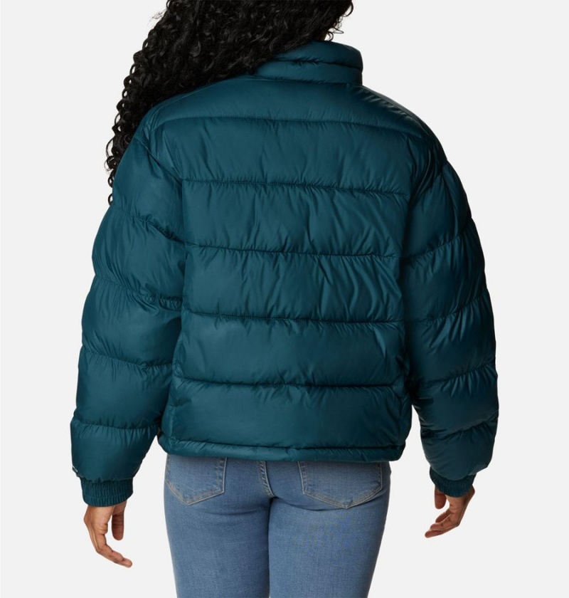 Columbia Pike Lake II Cropped Women's Puffer Jacket Turquoise | RLBOZA-756
