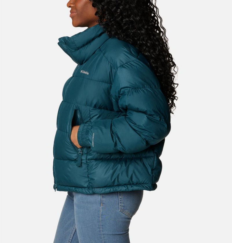 Columbia Pike Lake II Cropped Women's Puffer Jacket Turquoise | RLBOZA-756