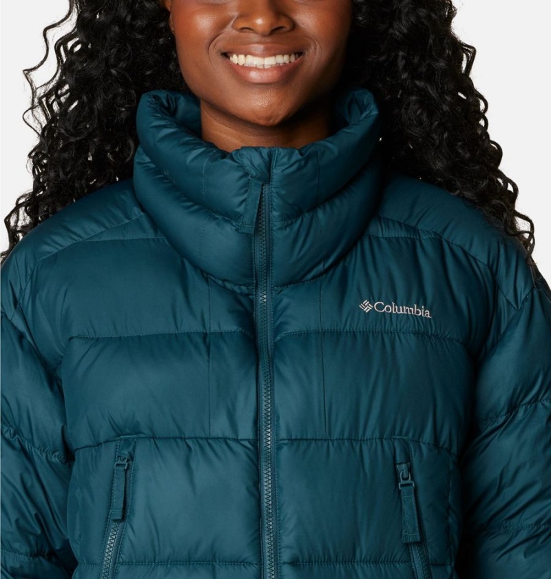Columbia Pike Lake II Cropped Women's Puffer Jacket Turquoise | RLBOZA-756