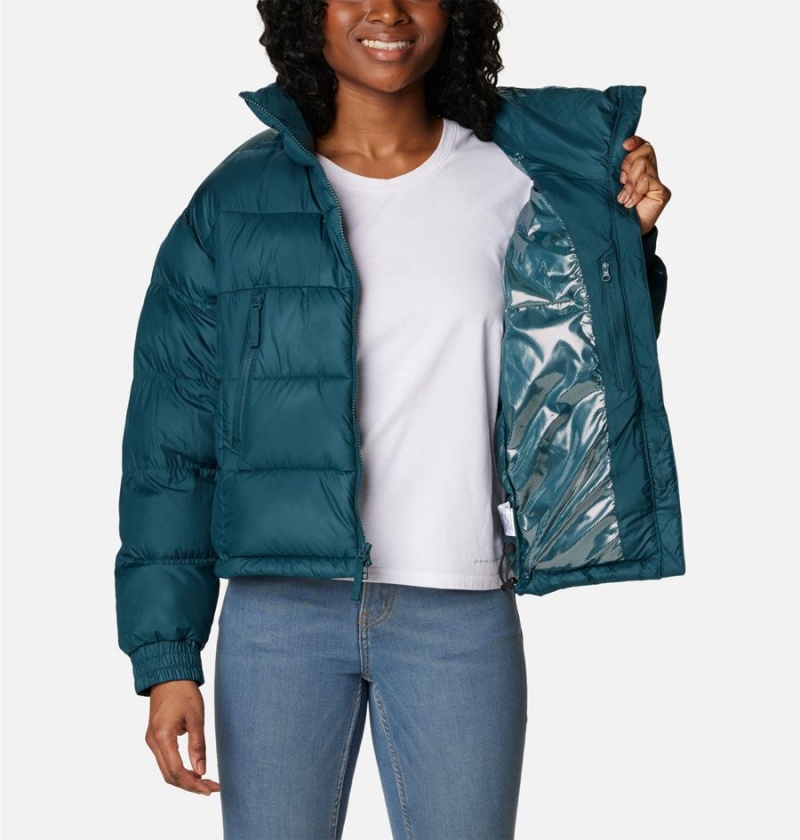 Columbia Pike Lake II Cropped Women's Puffer Jacket Turquoise | RLBOZA-756