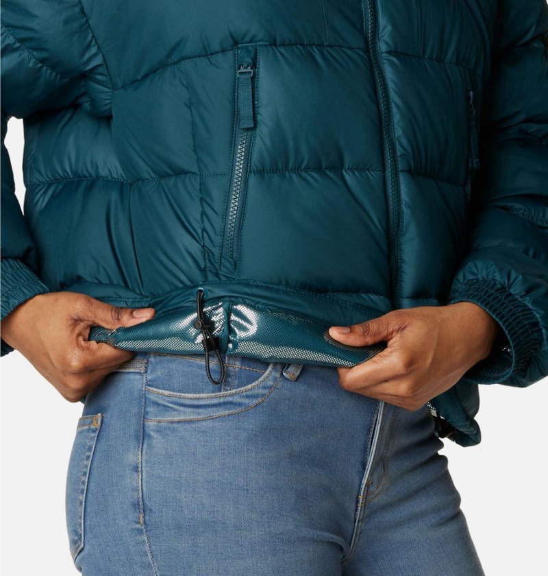 Columbia Pike Lake II Cropped Women's Puffer Jacket Turquoise | RLBOZA-756