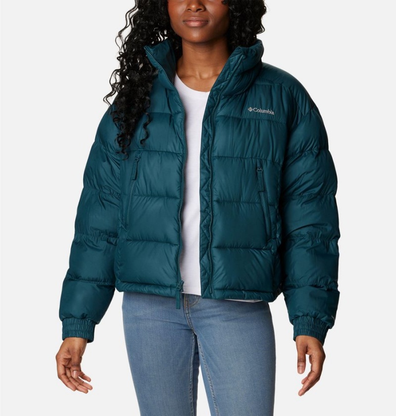 Columbia Pike Lake II Cropped Women's Puffer Jacket Turquoise | RLBOZA-756