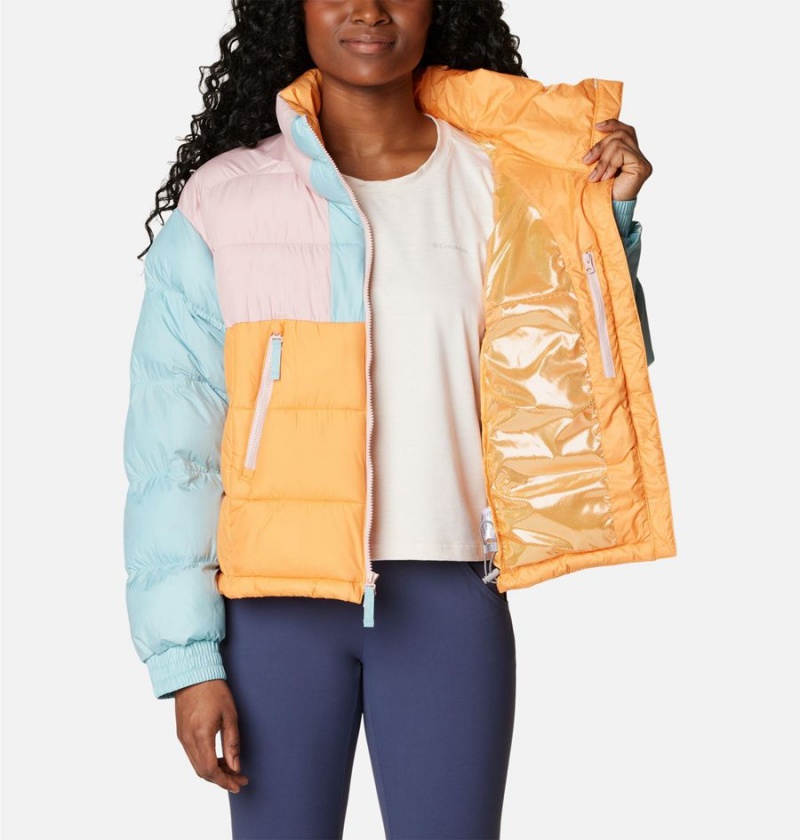 Columbia Pike Lake II Cropped Women's Puffer Jacket Multicolor | JKRXYM-174