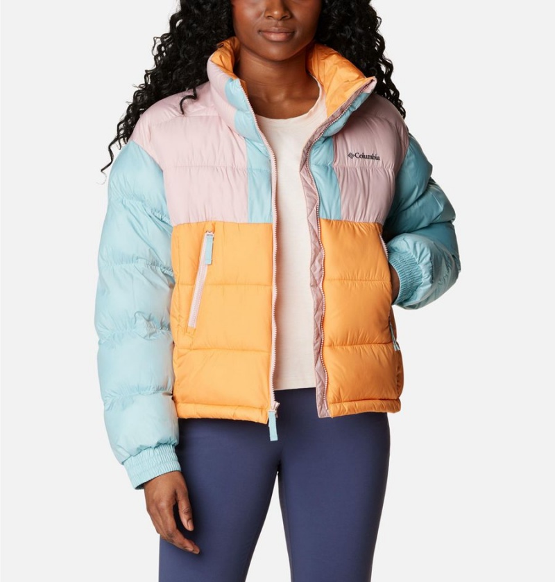 Columbia Pike Lake II Cropped Women's Puffer Jacket Multicolor | JKRXYM-174