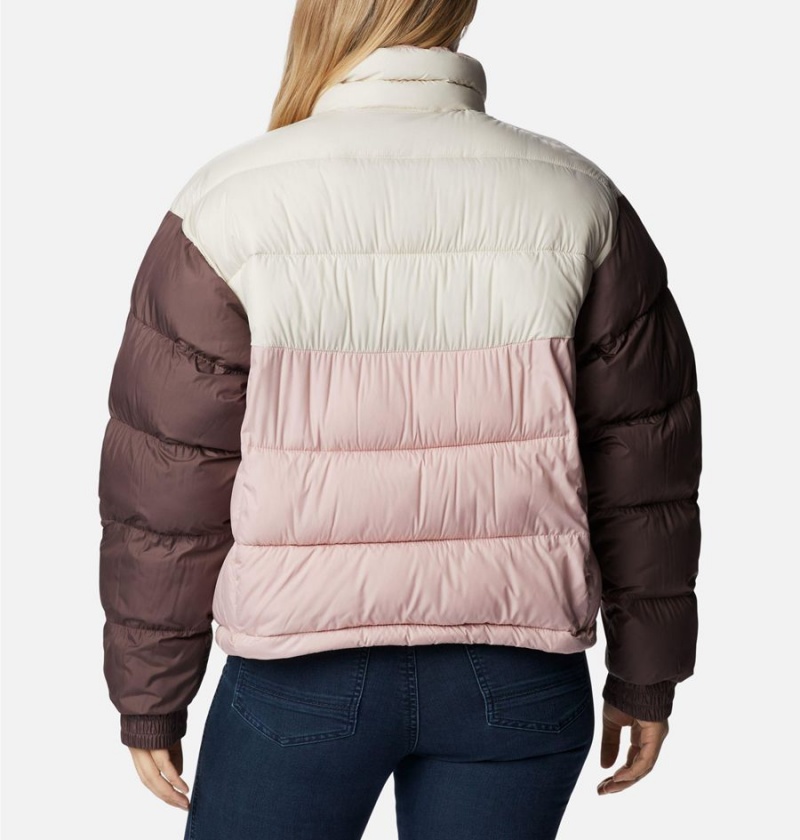 Columbia Pike Lake II Cropped Women's Puffer Jacket Pink | DEMSYH-276