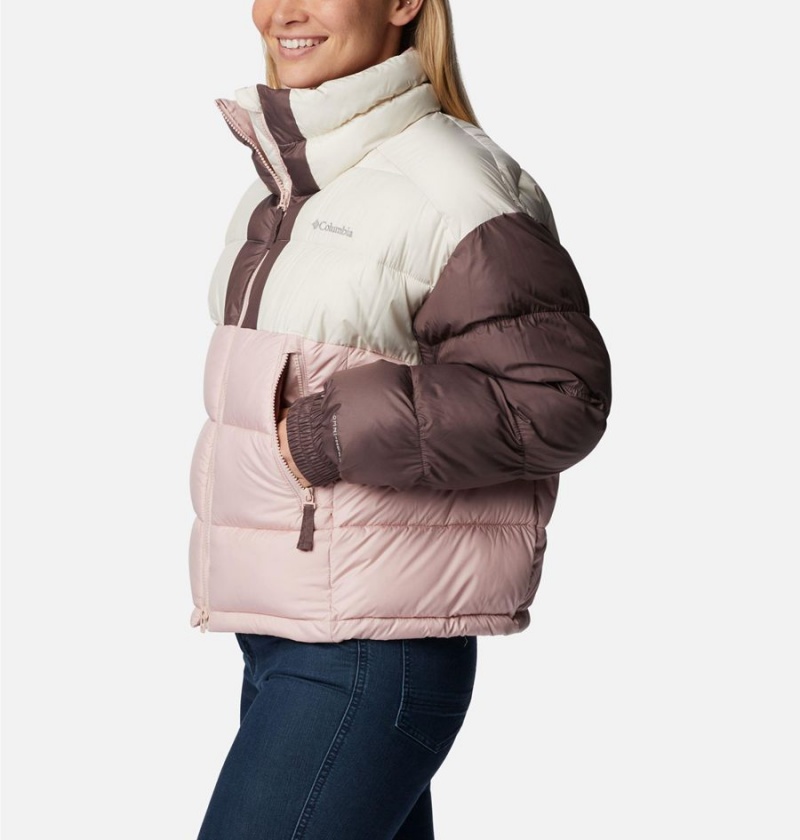 Columbia Pike Lake II Cropped Women's Puffer Jacket Pink | DEMSYH-276