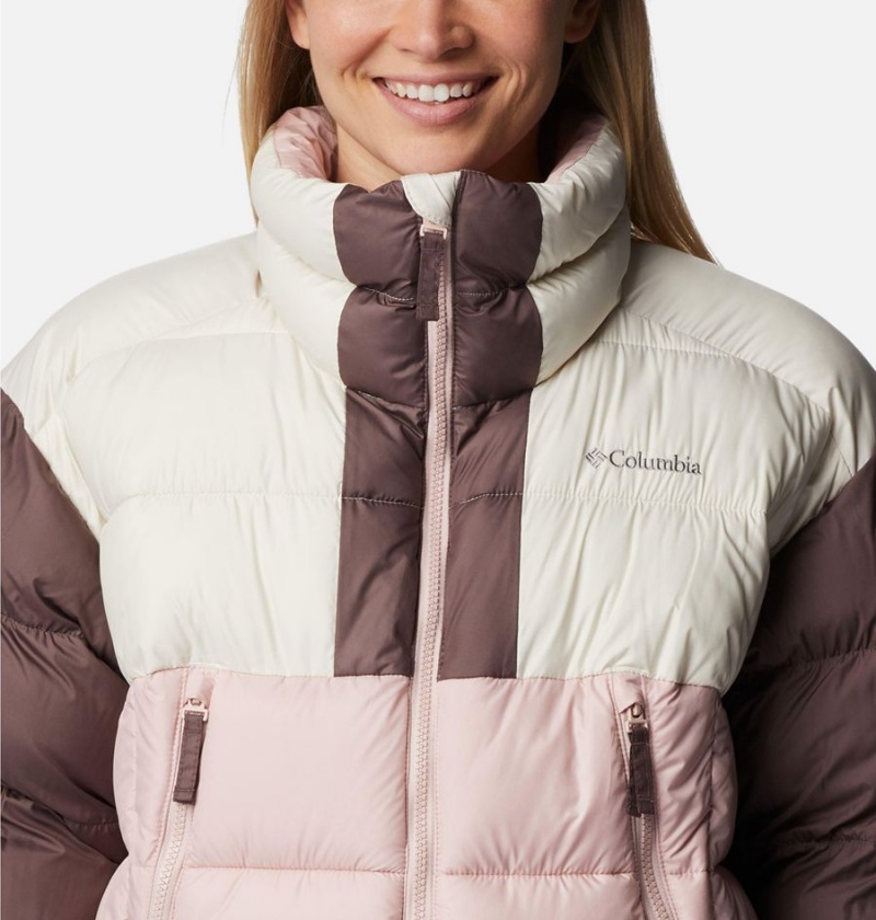Columbia Pike Lake II Cropped Women's Puffer Jacket Pink | DEMSYH-276