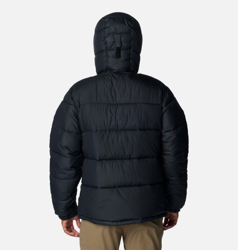 Columbia Pike Lake II Hooded Insulated Men's Puffer Jacket Black | YAOCUH-520