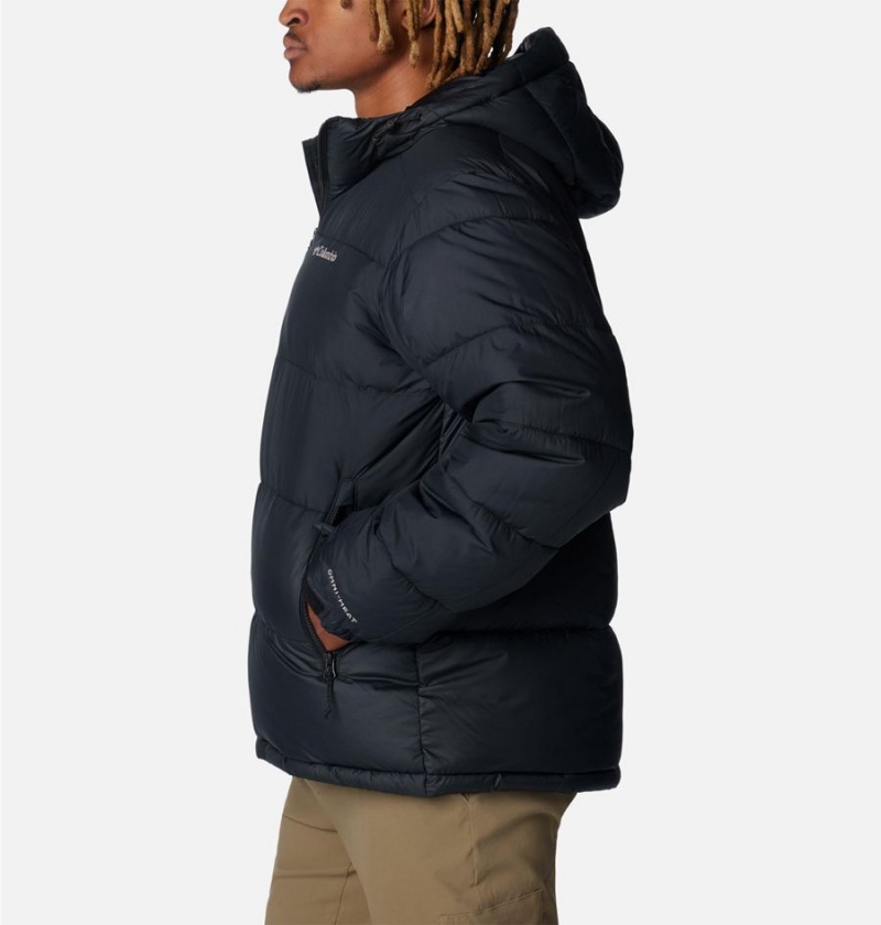 Columbia Pike Lake II Hooded Insulated Men's Puffer Jacket Black | YAOCUH-520