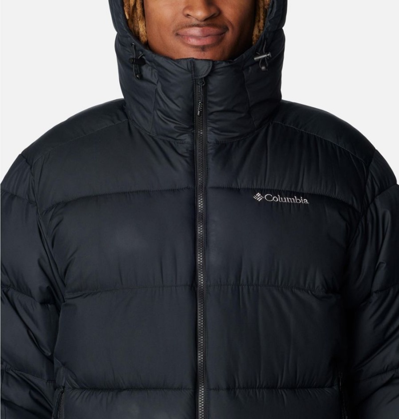 Columbia Pike Lake II Hooded Insulated Men's Puffer Jacket Black | YAOCUH-520