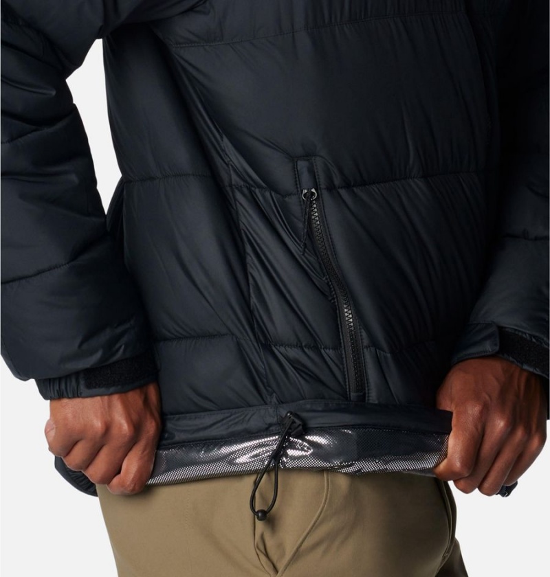 Columbia Pike Lake II Hooded Insulated Men's Puffer Jacket Black | YAOCUH-520