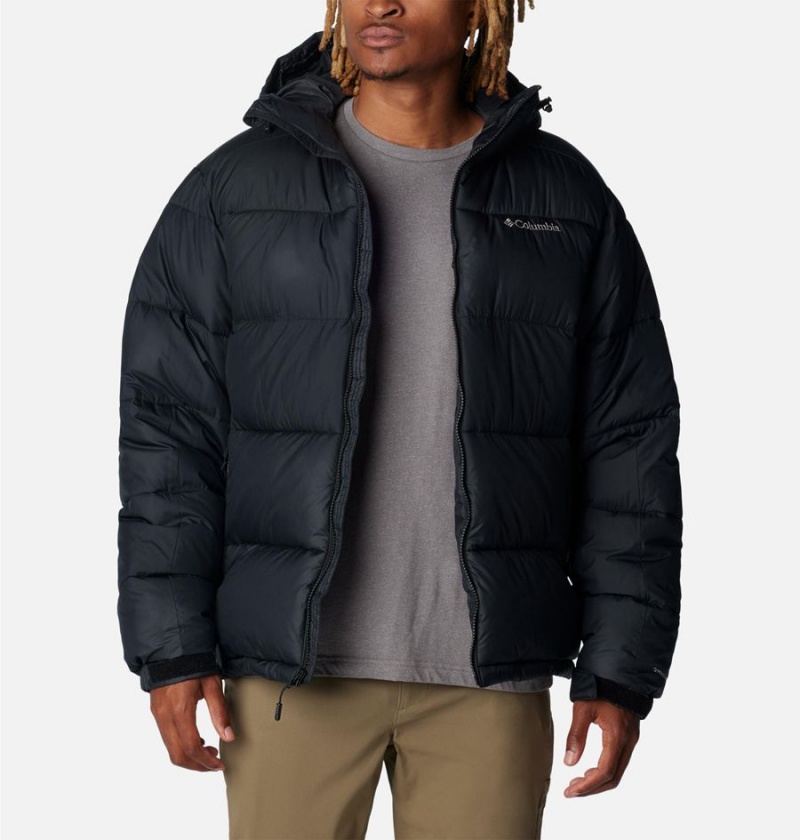 Columbia Pike Lake II Hooded Insulated Men's Puffer Jacket Black | YAOCUH-520