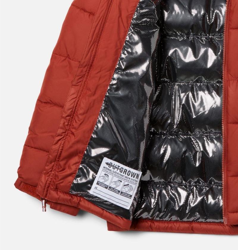 Columbia Pike Lake II Hooded Kids' Jacket Red | UWSYVP-761