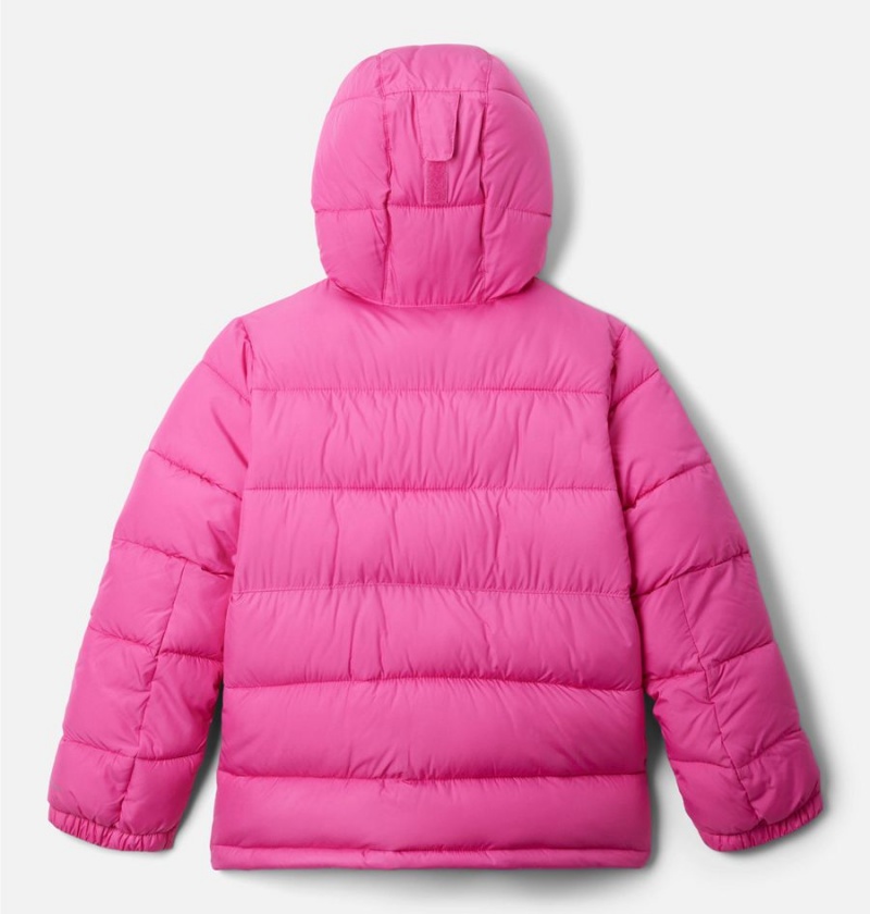 Columbia Pike Lake II Hooded Kids' Jacket Pink | OBGIZD-973