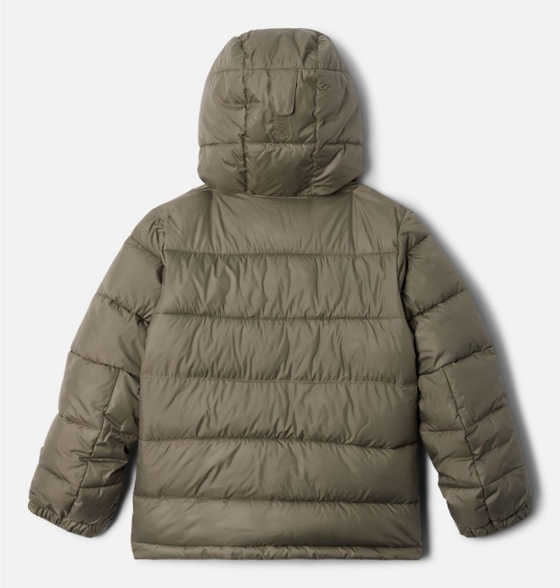 Columbia Pike Lake II Hooded Kids' Jacket Green | OBAETP-732