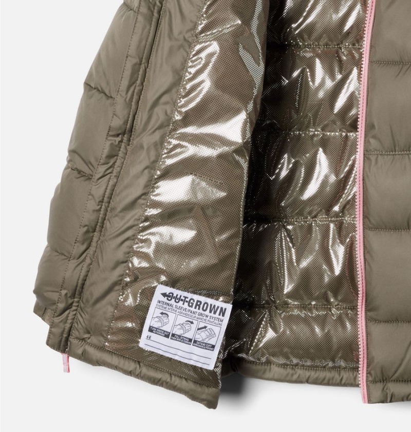Columbia Pike Lake II Hooded Kids' Jacket Green | WSTDFQ-861