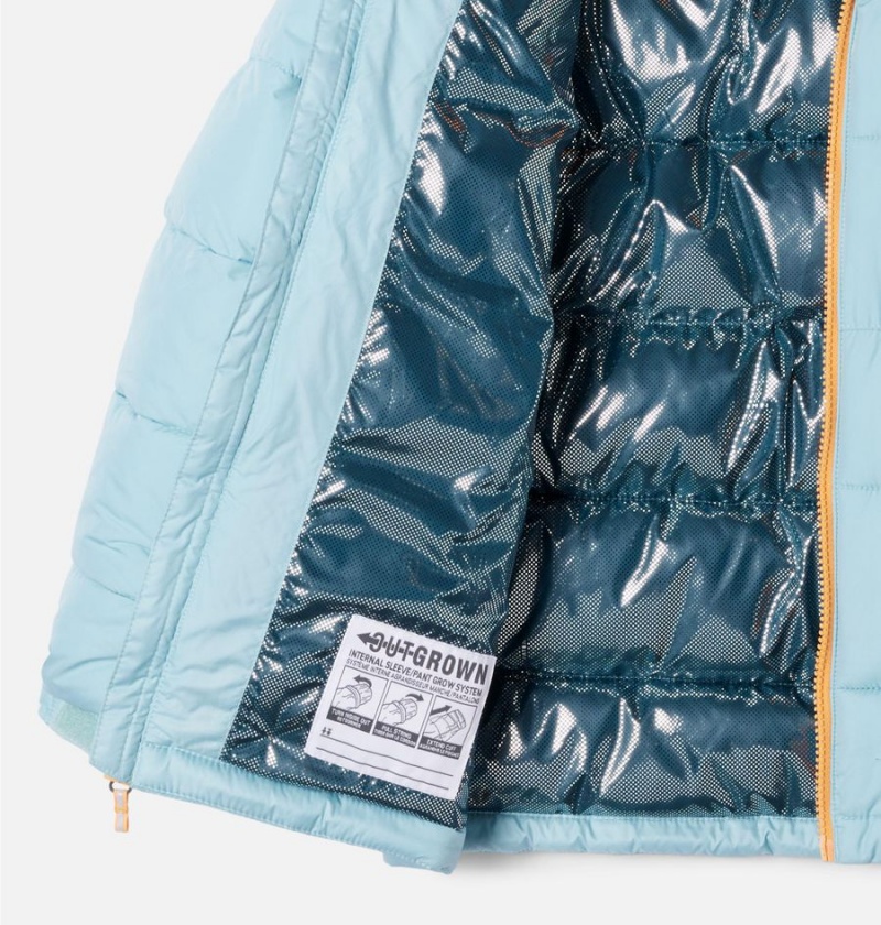 Columbia Pike Lake II Hooded Kids' Jacket Turquoise | XFLBPS-264