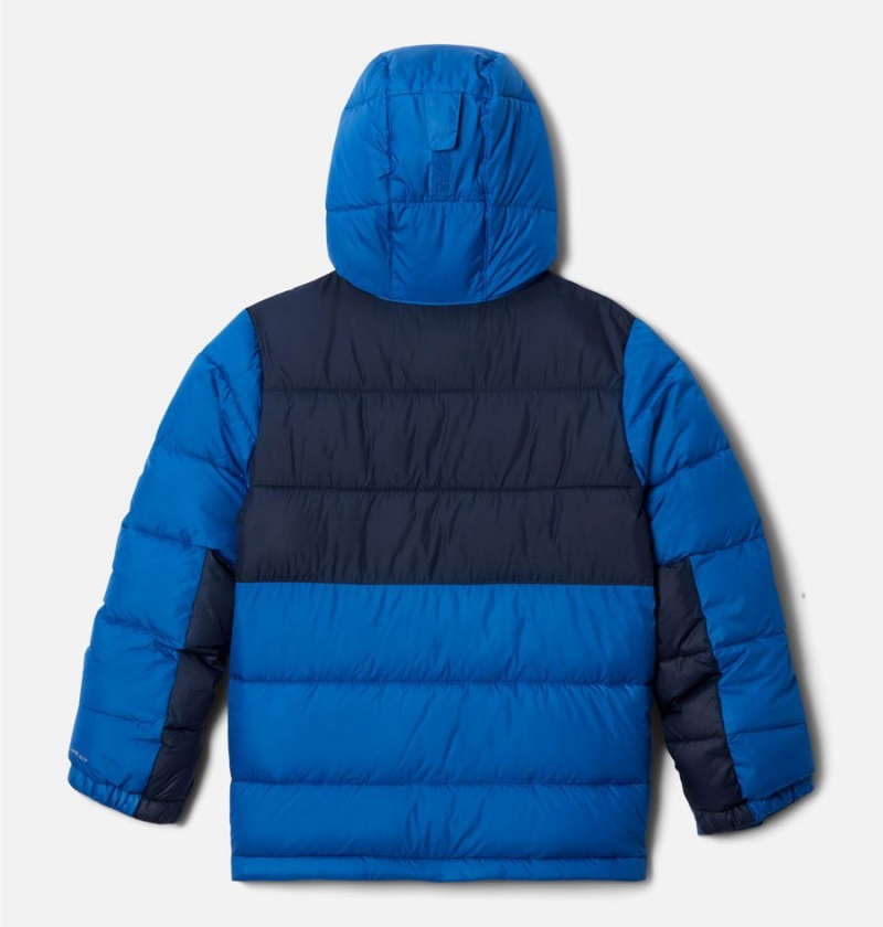 Columbia Pike Lake II Hooded Kids' Jacket Blue | QLDUJW-824