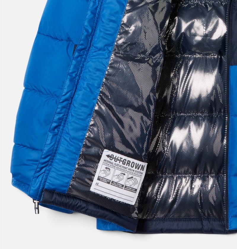 Columbia Pike Lake II Hooded Kids' Jacket Blue | QLDUJW-824