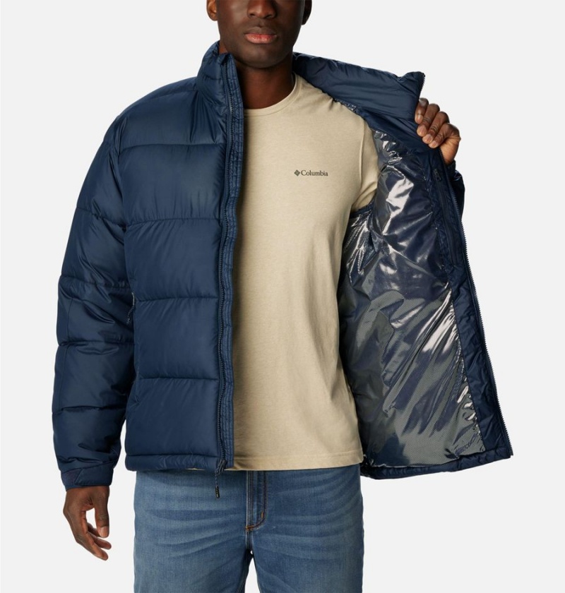 Columbia Pike Lake II Insulated Men's Puffer Jacket Navy | UKYGTF-368