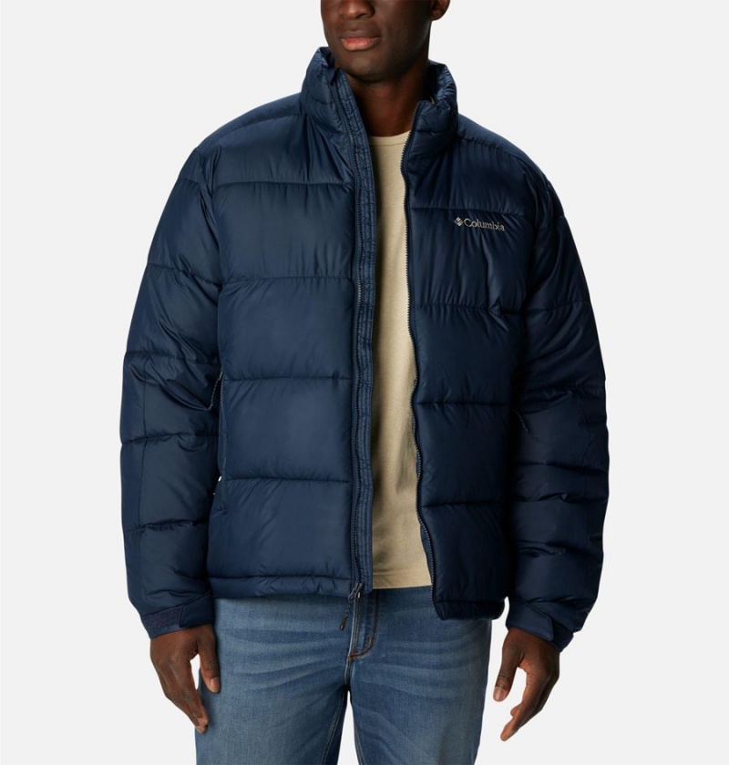 Columbia Pike Lake II Insulated Men's Puffer Jacket Navy | UKYGTF-368