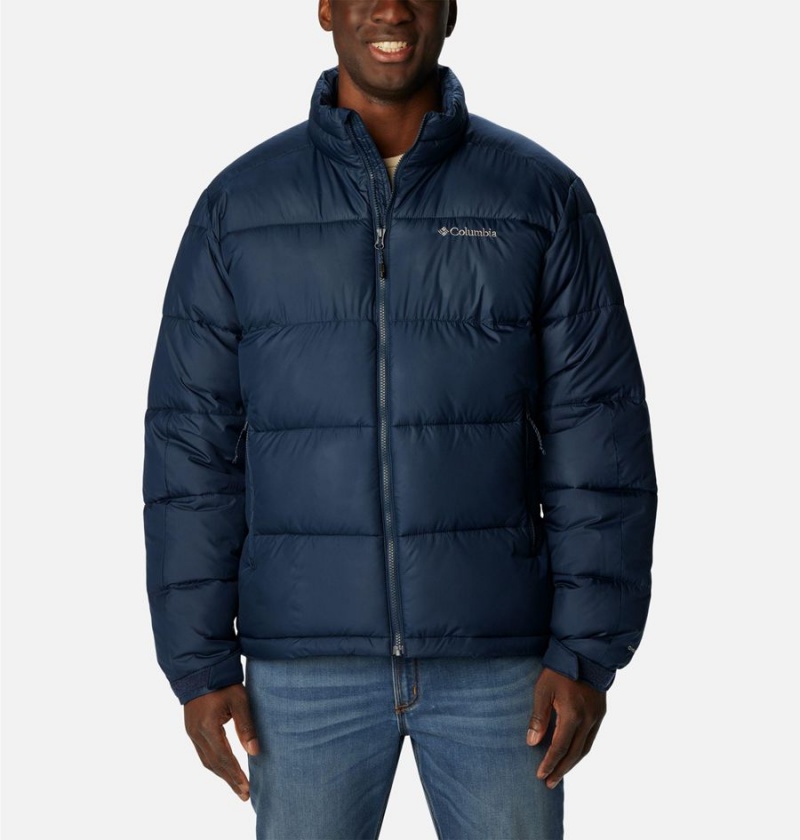 Columbia Pike Lake II Insulated Men\'s Puffer Jacket Navy | UKYGTF-368