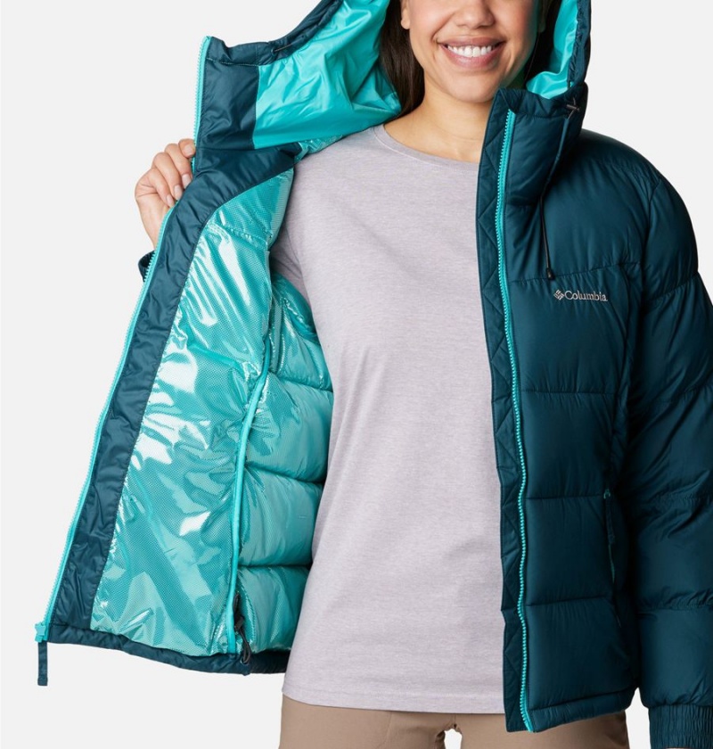 Columbia Pike Lake II Insulated Women's Puffer Jacket Turquoise | NJUEOZ-193