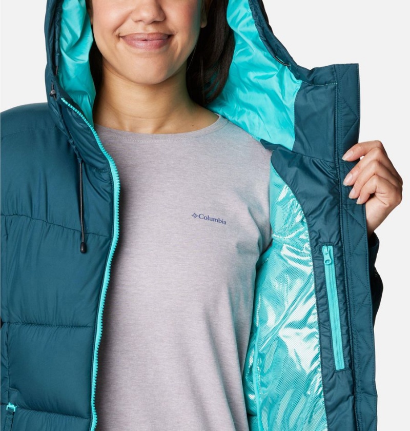 Columbia Pike Lake II Insulated Women's Puffer Jacket Turquoise | NJUEOZ-193
