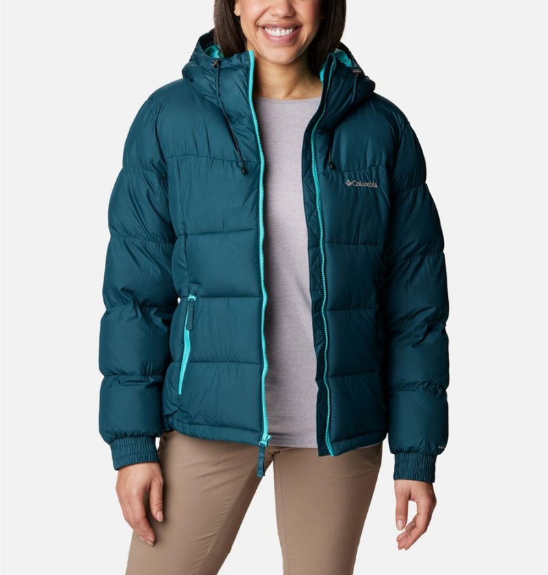 Columbia Pike Lake II Insulated Women's Puffer Jacket Turquoise | NJUEOZ-193