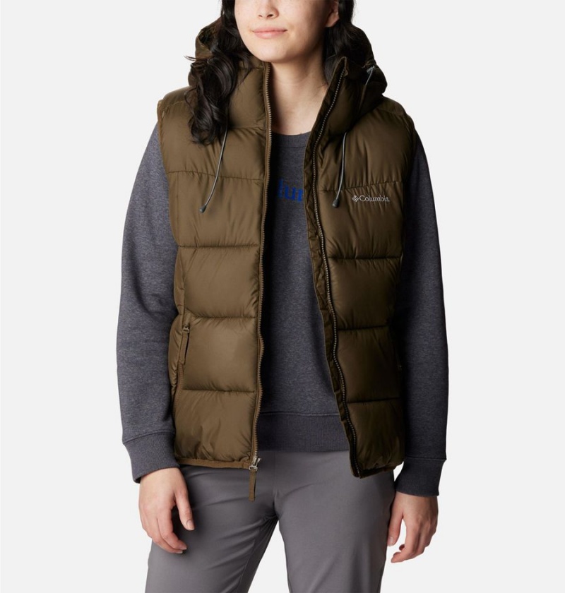 Columbia Pike Lake II Insulated Women's Vest Olive | FZXMGB-961