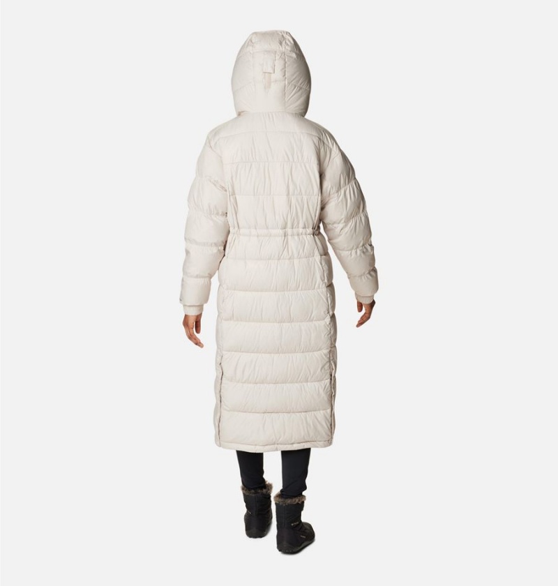 Columbia Pike Lake II Long Women's Puffer Jacket White | HUFSGV-139