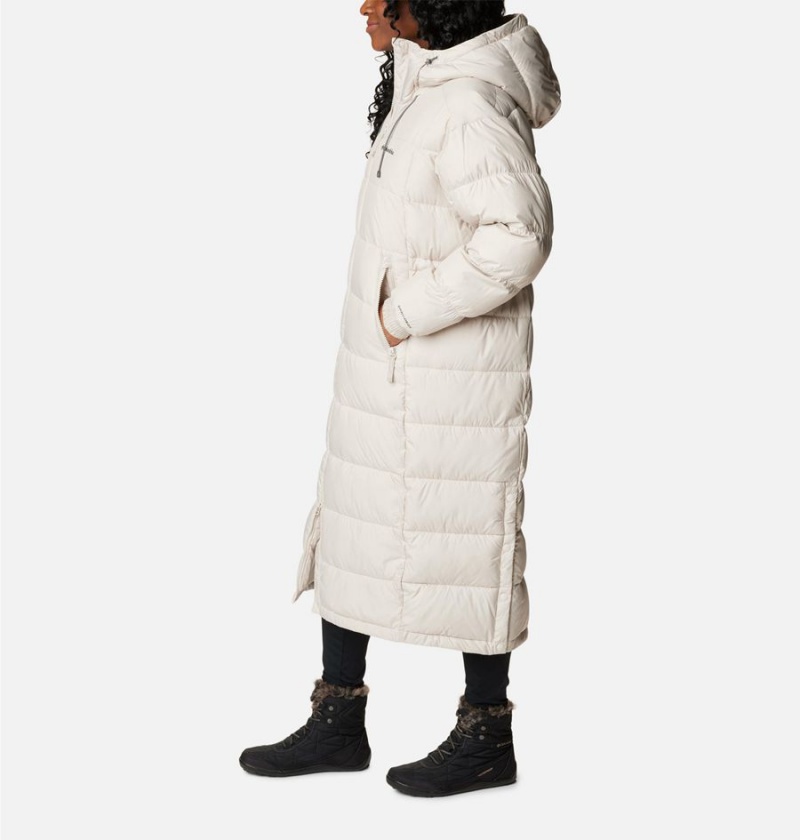 Columbia Pike Lake II Long Women's Puffer Jacket White | HUFSGV-139