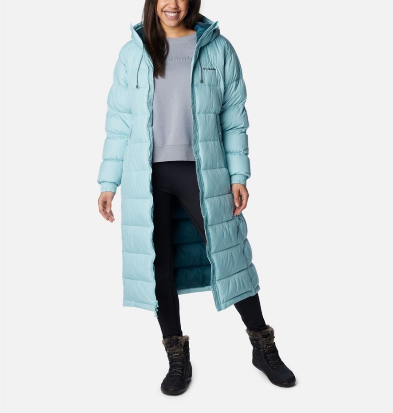 Columbia Pike Lake II Long Women's Puffer Jacket Turquoise | SIAMYB-854