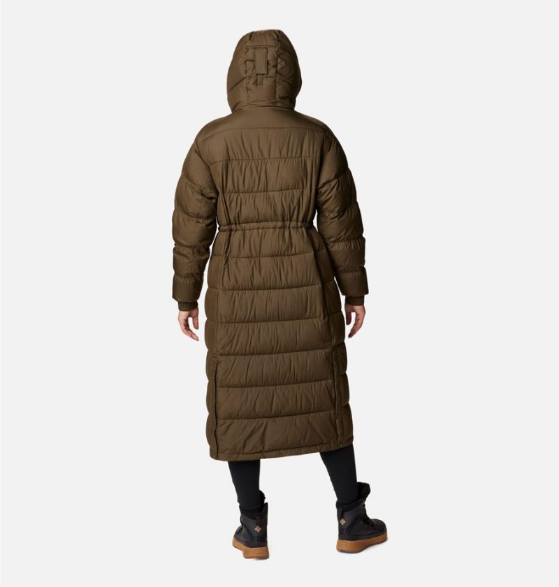 Columbia Pike Lake II Long Women's Puffer Jacket Olive | MUIFZP-852