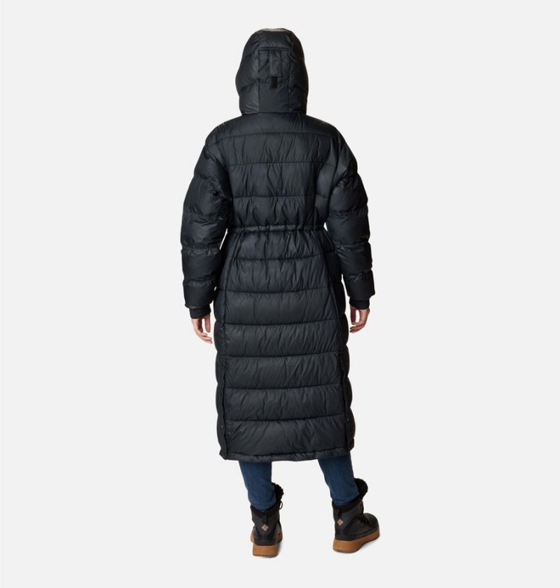 Columbia Pike Lake II Long Women's Puffer Jacket Black | LHMSRA-489