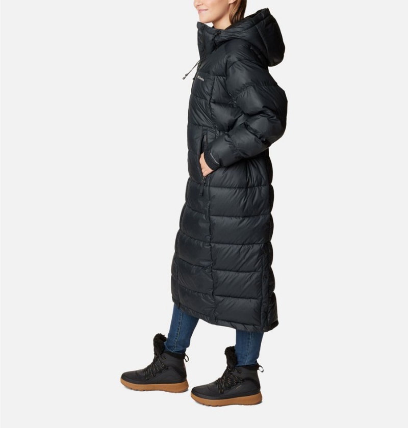Columbia Pike Lake II Long Women's Puffer Jacket Black | LHMSRA-489