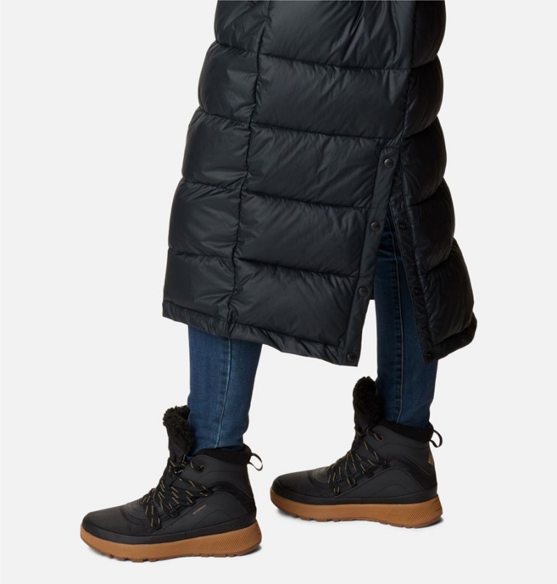 Columbia Pike Lake II Long Women's Puffer Jacket Black | LHMSRA-489
