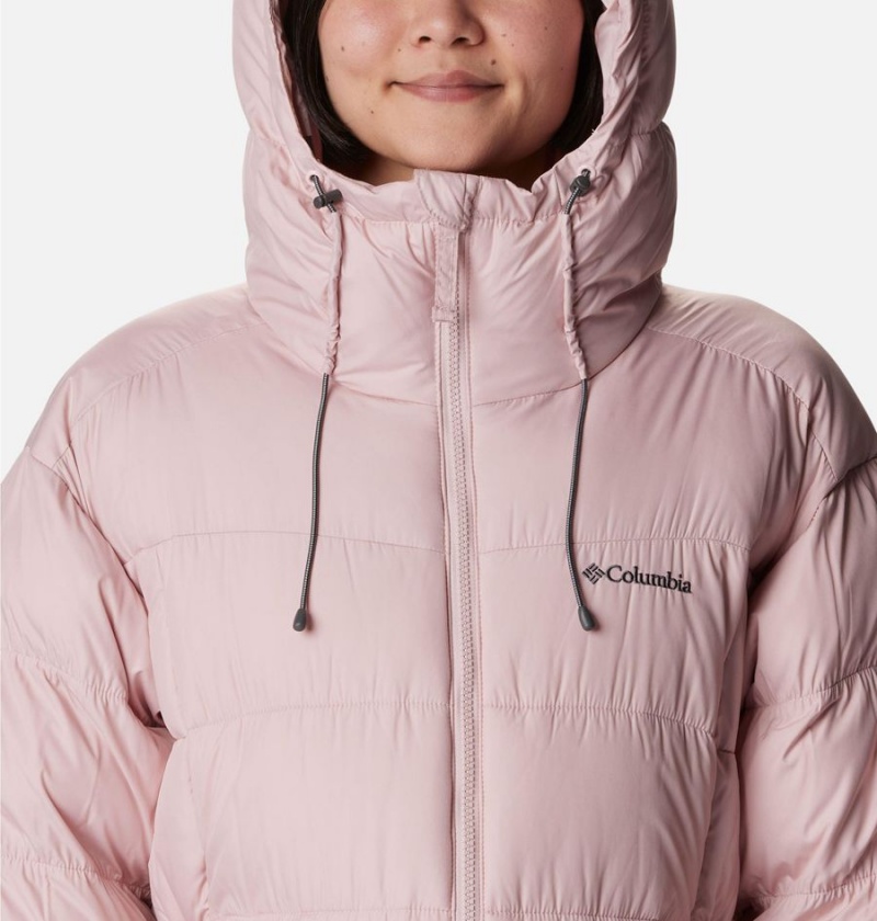 Columbia Pike Lake II Long Women's Puffer Jacket Pink | XLEHTI-165