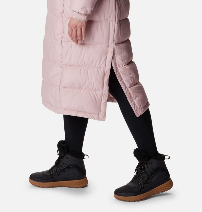 Columbia Pike Lake II Long Women's Puffer Jacket Pink | XLEHTI-165