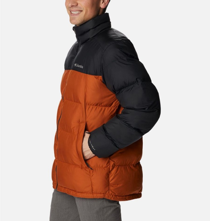 Columbia Pike Lake Insulated Men's Puffer Jacket Orange | EYXLGK-038