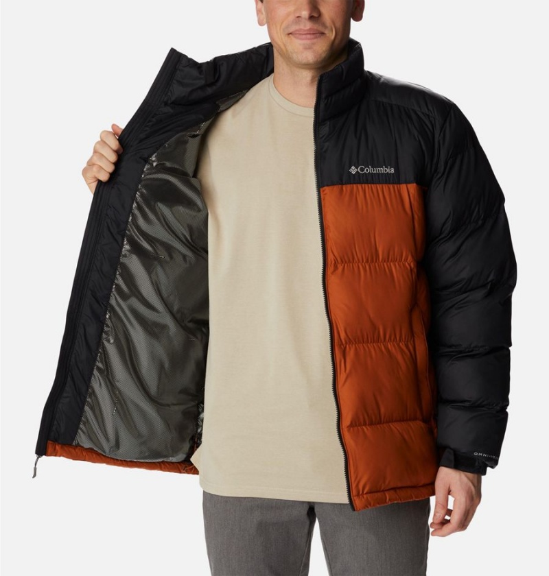 Columbia Pike Lake Insulated Men's Puffer Jacket Orange | EYXLGK-038