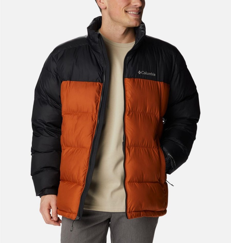 Columbia Pike Lake Insulated Men's Puffer Jacket Orange | EYXLGK-038