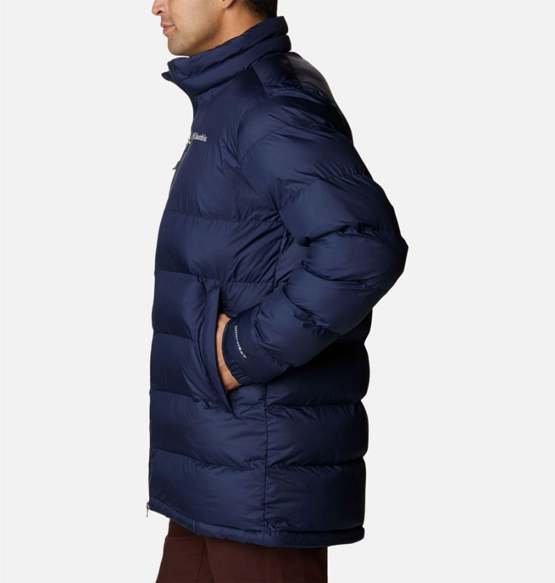 Columbia Pike Lake Mid Insulated Men's Puffer Jacket Navy | CJYVGL-534
