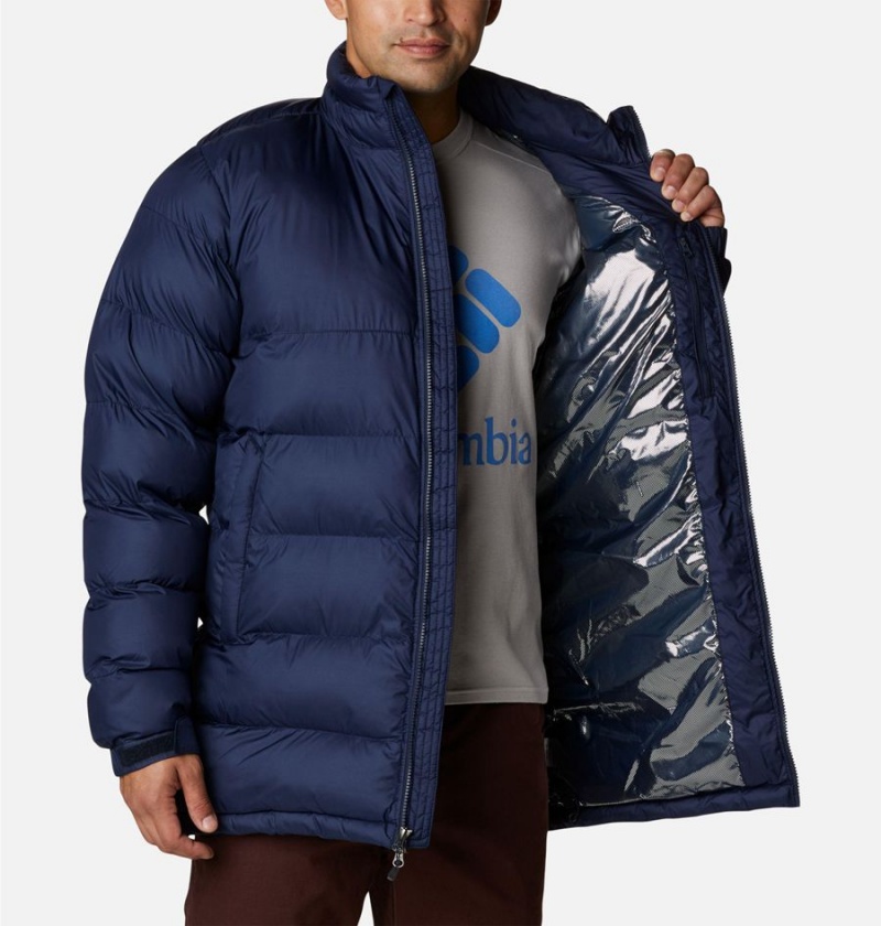 Columbia Pike Lake Mid Insulated Men's Puffer Jacket Navy | CJYVGL-534