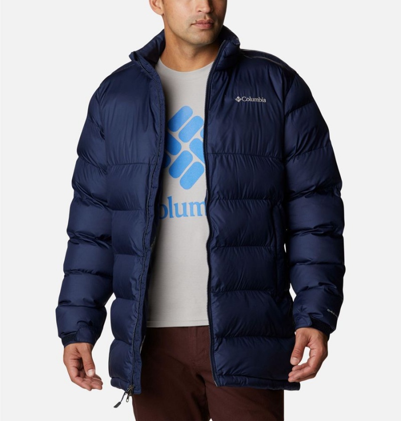 Columbia Pike Lake Mid Insulated Men's Puffer Jacket Navy | CJYVGL-534