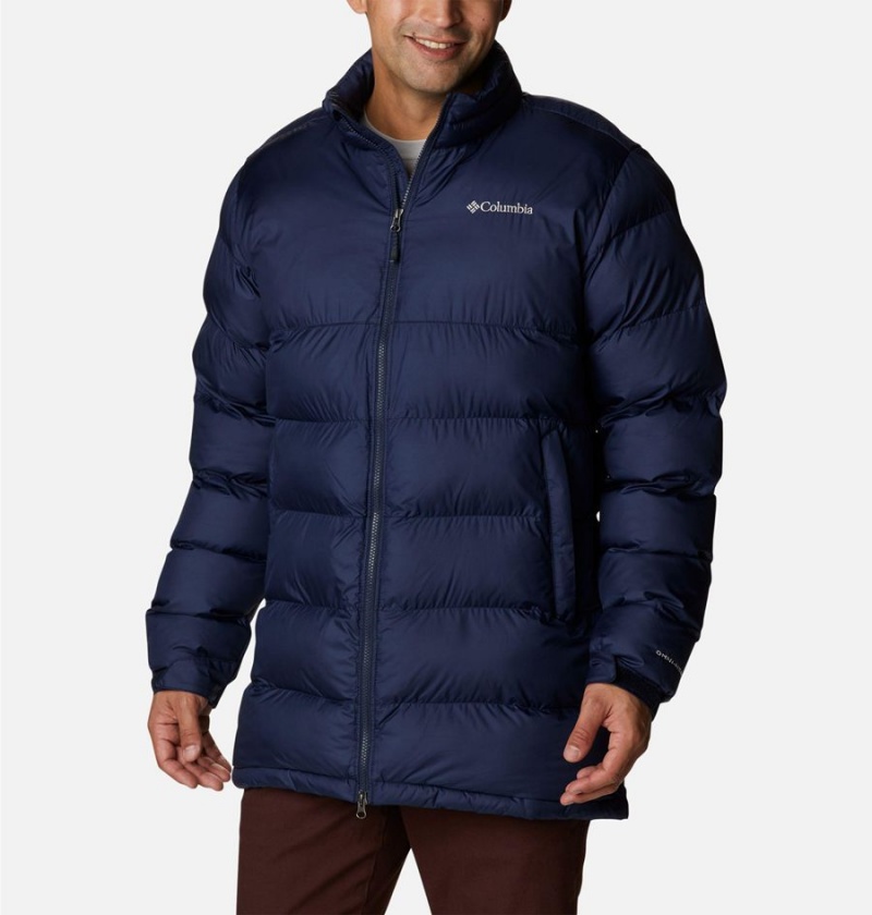 Columbia Pike Lake Mid Insulated Men\'s Puffer Jacket Navy | CJYVGL-534