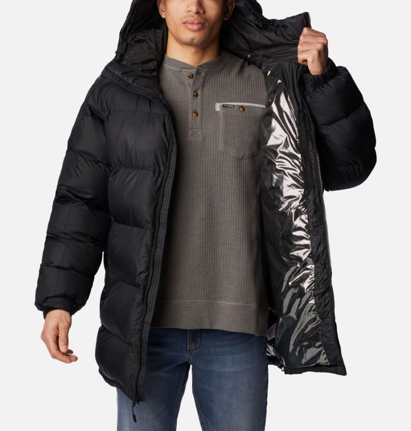 Columbia Pike Lake Parka Insulated Men's Puffer Jacket Black | ZTNBUQ-493